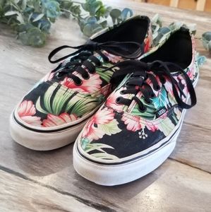 Vans Authentic Hawaiian Floral Black Sneakers
